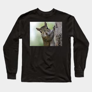 Staring Contest with a Squirrel Long Sleeve T-Shirt